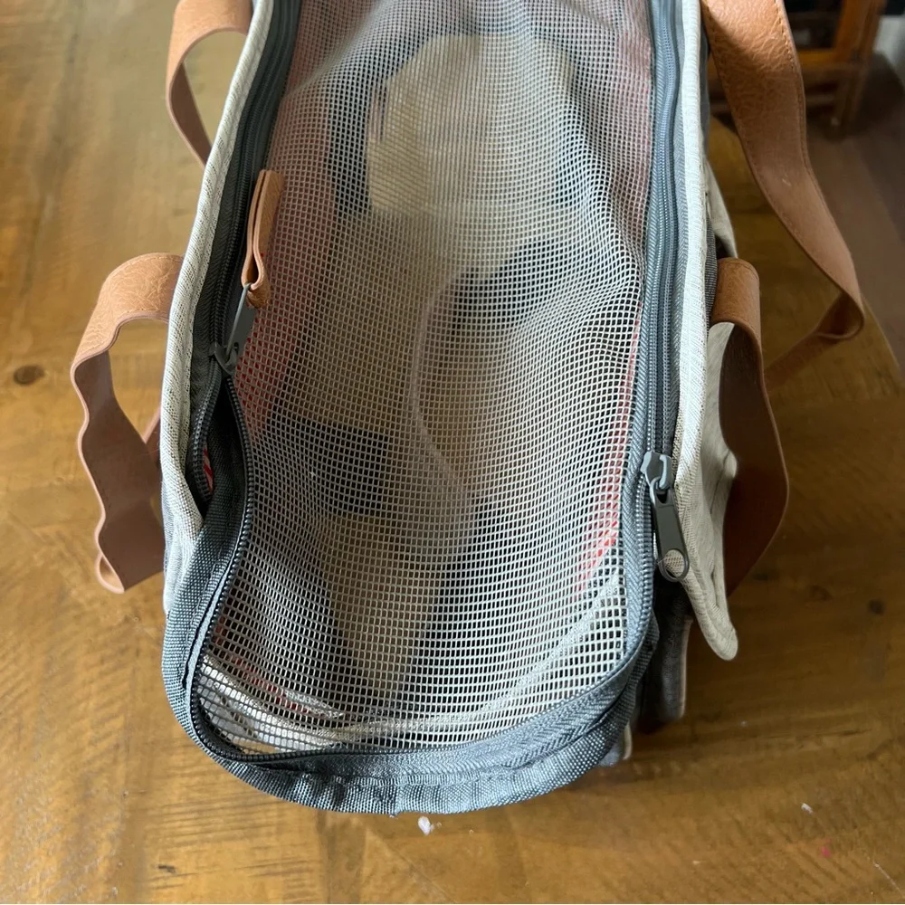 Top Paw Animal Carrier Dog Cat Soft Sided Tote Bag Storage